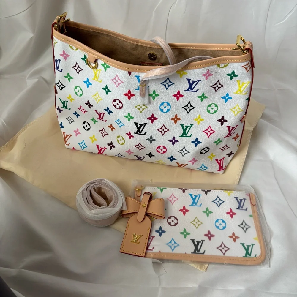 NEW Leather Multicolor Purse - Picture 1 of 3